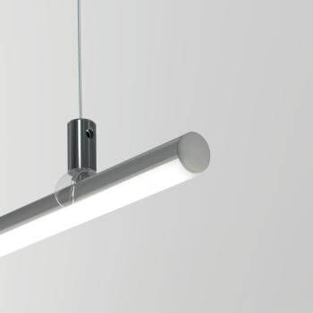 LED Rundprofil silber